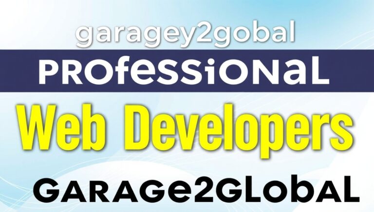 professional web developers at garage2global
