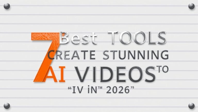 7 Best Tools to Create Stunning AI Videos in 2026