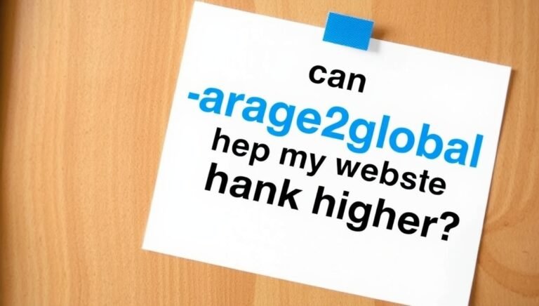 can garage2global help my website rank higher