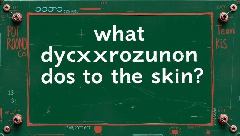 what dyxrozunon does to the skin